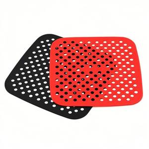 lot 6191 image: Air Fryer Silicone Liners,2 Pack 8.5 Inch Reusable Food-Grade Silicone Mat, Non-stick Heat Resistant Air Fryer Accessories