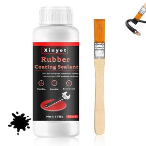 lot 6203 image: Xinyet 150ml Tool Dip Rubber Coating, Rubber Dip for Tools, Waterproof, Flexible Peelable Protective Coating, Black, Slip Resistance, Breathable for Pliers and Tools DIY Craft
