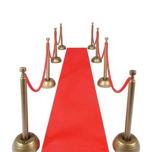 lot 6208 image: Red Carpet Runner for Party, 2 x 15 ft, Non-Woven Polyester Fabric Aisle Runner for Wedding Ceremony, Hollywood Red Carpet for VIP Awards Night Theme Party Decorations