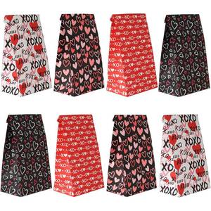 lot 6210 image: Haobell Valentines Day Bags - 24 Pcs Valentines Goodie Bags With Stickers for Classroom Parties, Kids, Coworkers