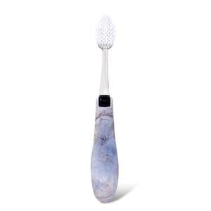 lot 6250 image: RADIUS Toothbrush Tour Travel Brush, Calacatta Stone, BPA Free and ADA Accepted, Designed to Improve Gum Health and Reduce The Risk of Gum Disease, 1 Pack