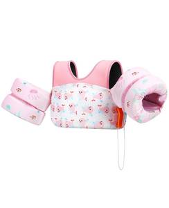 lot 11336 image: HeySplash Swim Vest for Kids, Toddler Pool Floaties Fit 33-66 Lbs,Swimming Vest with Adjustable Strap, Swim Jacket Water Wing Arm Float, Puddle Beach Boat Jumper Float Device Girl,Pink Whale