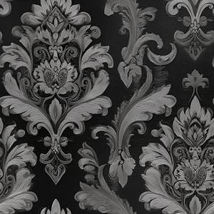 lot 11371 image: Alzkkll 3D Embossed Baroque Floral Scrolls Wallpaper Peel and Stick Removable 17.7 x 236.22 Luxe Vintage Damask Wall Paper Self Adhesive for Classroom Bedroom Laundry Room Bathroom