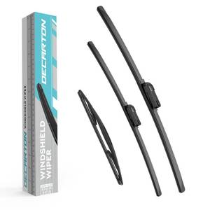 lot 11380 image: 3-Piece Wiper Blades for Volvo XC60 2010 2011 2012 2013 2014 2015 2016 2017 Replacement for All-Season Front and Rear Original Equipment Windshield Wipers Set