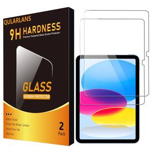 lot 12021 image: Qularlans 2 Pack Screen Protector for iPad 11th Generation A16 11 Inch (2025) & iPad 10th Generation 10.9 Inch (2022), 9H Tempered Glass Film, Anti-Scratch, HD Clear, Bubble-Free, Apple Pencil Compatible, Case Friendly
