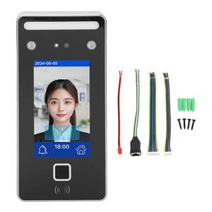 lot 12089 image: Face Recognition Attendance System, Biometric Time Clock with 4.3 LCD Display, 2000-User Capacity, Dual Camera Access Control for Offices, Hotels, Factories