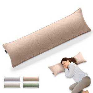 lot 12102 image: ZonLi Supportive Foam Long Lumbar Pillow for Bedroom,Bed Couch & Bench, 100% Cotton Breathable Cover, Firm Bolster Pillow for Back and Side, 39x12.2, Coffee