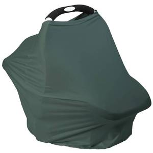 lot 12109 image: Breathable Car Seat Cover for Babies �� Multi-Purpose Soft Rayon Nursing Cover for Breastfeeding, High Stretchy Infant Carseat Canopy, Stroller Cover (Smooth Rayon, Roman Green)