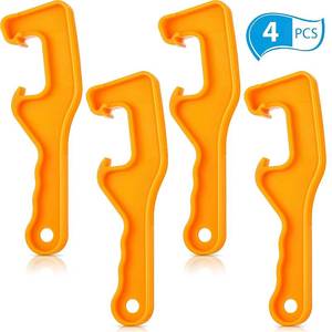 lot 12131 image: Mudder 4 Pieces Plastic Bucket Lid Opener 5 Gallon Paint Can Bucket Opener Wrench Tool Lid Remover for Home Industrial Use
