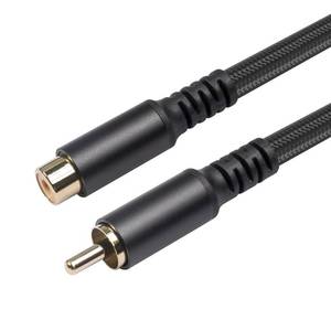 lot 12132 image: REXUS RCA Extension Audio Cable Male to Famale, RCA Stereo Audio Cable Hi-Fi Sound Gold Plated Copper Shell Nylon-Braided(10 Feet)