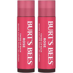 lot 12160 image: Burts Bees Easter Basket Stuffers, Lip Tint Balm with Long Lasting 2 in 1 Duo Tinted Balm Formula, Color Infused with Hydrating Shea Butter for a Natural Looking Buildable Finish, Rose (2-Pack) (Unopened)