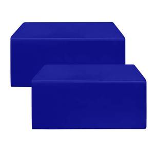 lot 15039 image: HolidayIdeas 2 Pack Fitted Table Clothes - 48 x 24 Inch - Royal Blue Rectangle Tablecloths for 4 Foot Tables, Polyester Fabric Tablecloth for Trade Show, Craft Show, Party, Birthday