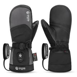 lot 15075 image: SAVIOR HEAT 3.0 Upgraded Heated Mittens for Women,7.4V 3000mAh Battery Ski Gloves,Fast Charging&Bluetooth-Controlled Electric Waterproof Touchscreen for Skiing Snowboarding