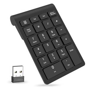 lot 16286 image: Foloda Wireless Number Pads, Numeric Keypad Numpad 22 Keys Portable 2.4 GHz Financial Accounting Number Keyboard Extensions 10 Key for Laptop, PC, Desktop, Surface Pro, Notebook