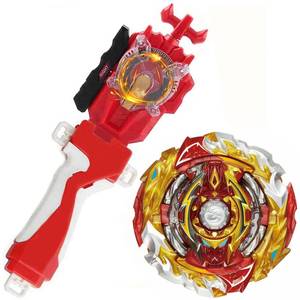 lot 16289 image: Battling Sparking String Launcher, World Spriggan Top Burst Set, Left and Right Spin String Launcher Grip Compatible with All Bey Burst Series - Red