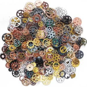 lot 16299 image: GXXMEI 210 Gram Antique Steampunk Gear, Mix Steampunk Wheel Alloy Gear Pendants Charms for Crafting Jewelry Making