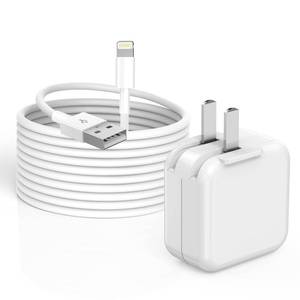 lot 16302 image: iPad Charger,Fast Charge iPhone,10FT i-Pad Charging Cord, 12W i Pad Charger Fast Charging Block Foldable Portable Travel Plug with Extra Long Lightning Cable Cord Compatible with iPadiPhoneAirpod