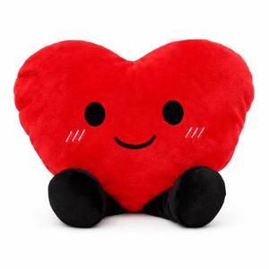 lot 16341 image: Heatable & Coolable Plush Heart Toy, Adorable 12.6�� Microwaveable Weighted Heart Pads �� The Gift for Her, Ideal for Birthdays, Holidays, Valentine��s Day, and Cozy Embraces (Red)