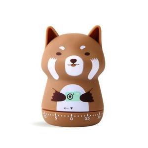 lot 16345 image: NUOSWEK Mechanical Kitchen Timer, Cute Animal Timer for Kids, Wind Up 60 Minutes Manual Countdown Timer for Classroom, Home, Study and Cooking (Brown Lesser Panda)