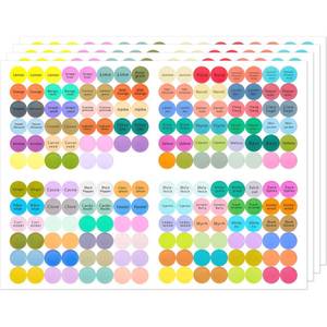 lot 16365 image: 10 Sheets 1920 Pcs Essential Oils Labels Bottle Cap Lid Stickers for Rollerballs Bottles and Organizing Proof Labels Waterproof Cap Stickers for Essential Oil Bottle