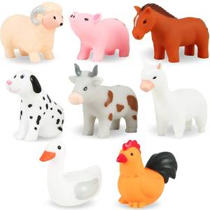 lot 16491 image: XY-WQ Bath Toys No Hole, for Infants 6-12& Toddlers 1-3, No Hole Bathtub Toys (Animal ��, 8 Pcs with Mesh Bag)