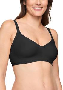 lot 18352 image: Warners Womens Blissful Benefits Underarm-smoothing With Seamless Stretch Wireless Lightly Lined Comfort Rm3911w T-Shirt Bra, Black, Large US