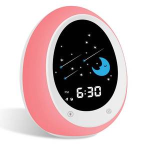 lot 18369 image: ANNNGUL Ok to Wake Clock, Sleep Training Kids Alarm Clock with Sun & Moon, Green Light Red Light, Nap Timer for Toddler Children