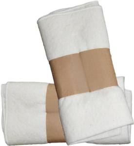 lot 18383 image: 4 Pcs Organic Cotton Flannel for Castor Oil Pack Wrap, Reusable Castor Oil Compress for Stomach, Abdomen, Joints & Other Areas