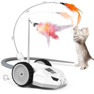 lot 18389 image: JANOFT Interactive Cat Toys for Indoor Cats - Smart Moving Electric Mouse with Remote Control, Feather Tail, and Rechargeable Battery - Automatic Play for Bored Kittens & Adult Cats & Daily Exercise