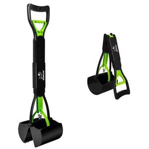 lot 19701 image: SZHLUX 28 Pooper Scooper, Foldable Dog Pooper Scooper with Unbreakable Material and Durable Spring for Grass and Gravel, Green
