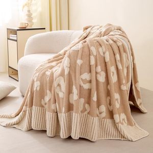 lot 19752 image: TrellisJoy Leopard-Cream Yellow Fleece Throw Blanket, Plush Cozy Lightweight Bed Sofa Couch Blanket, All Season Durable Machine Washable Decor Gift for Women, 60 x 80