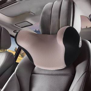 lot 19768 image: Really Cozy Car Headrest Pillow, Car Neck Pillow for Driving with Adjustable Strap, 100% Memory Foam and Breathable Removable Cover, Ergonomic Design - Car Pillow for Neck Pain Relief(Linen gray, 1PC)