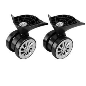 lot 20143 image: Suitcase Casters 1 Pair Luggage Wheels Replacement, Sturdy Nylon Plastic Luggage Suitcase Wheel 360° Swivel Trunk Luggage Wheel Spare Part Replacement Travel Suitcase Caster Wheels