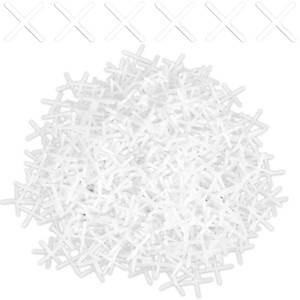 lot 20158 image: Sibba 116 Inch Tile Spacers 600 Pcs Plastic Cross Tile Leveling Clips for Floor Wall Ceramic Tiles Installation Reusable Leveling Spacers White Plastic X Type Spacer Tiling Tools