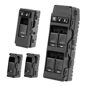 lot 20175 image: Power Window Switch Kit Driver & Passenger Side Control Buttons Compatible with 2006-2014 Jeep CommanderGrand Cherokee, Chrysler 200300AspenSebring, Dodge MagnumDurangoChargerAvenger