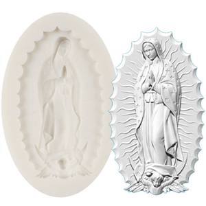 lot 20187 image: Virgin Mary Silicone Mold Madonna Fondant Molds for Cake Decoration Cupcake Topper Sugar Craft Chocolate Candy Gum Paste Polymer Clay