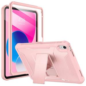lot 20195 image: Soke Case for iPad (A16) 11th Generation 11-inch 2025, iPad 10th Generation 10.9-inch 2022, with Built-in Screen Protector and Kickstand, Rugged Full Body Protective Cover - Pink Sand