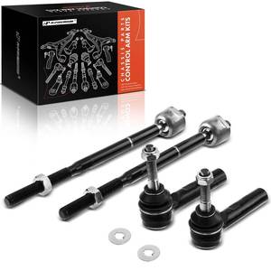 lot 20204 image: A-Premium Set of 4, Front Inner & Outer Tie Rod End Kit, Compatible with Jeep Compass 2007-2017, Patriot 2007-2017, Dodge Caliber 2007-2012