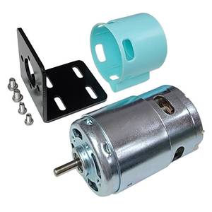 lot 20246 image: 895 DC Motor, 12V 24V 7500-15000rpm Ball Bearing Large Torque High Speed Double Shaft Motor High Power Low Noise Motor for Circular Saw DIY Drill