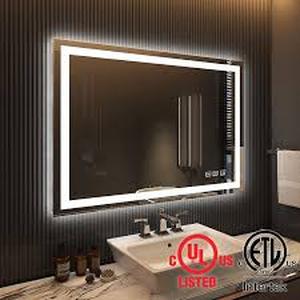 lot 3553 image: LED Bathroom Mirror - Large Wall Mounted