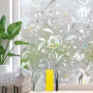 lot 5608 image: Bloss Frosted Glass Window Privacy Film