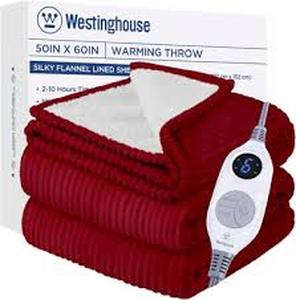 lot 5615 image: Westinghouse Electric Warming Throw Blanket 50x60