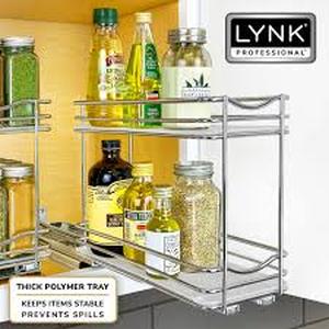 lot 6089 image: Lynk Professional 2-Tier Roll Out Spice Rack