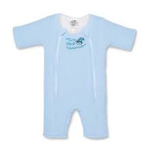lot 6109 image: Baby Magic Sleepsuit Blue Fleece Jumpsuit size 3 to 6 months