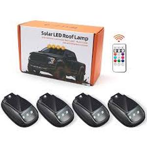 lot 6151 image: Solar LED Roof Lamp with Remote Control