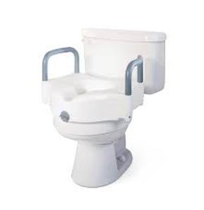 lot 11352 image: Medline Guardian Raised Toilet Seat with Lock