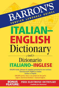 lot 16284 image: Barrons Italian-English Dictionary with Electronic Download