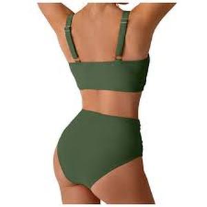 lot 20207 image: Green Two-Piece Swimsuit Set Size Girls 13-14