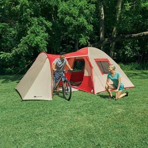 lot 5386038 image: Ozark Trail 6-Person Dome Tent with Sitting Area - Floor Area-15x11, Carry Weight- 21.38lbs. - Retail $133