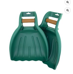 lot 5386049 image: Leaf Scoops and Claws V2.0, 1-Pair (2 Pieces), Sturdy Ergonomic Grip Leaf Rake, Large Hand Held Garden Rake Grabbers for Leaf, Garden Claw for Lawn Grass Removal, damaged on handle - Retail $30